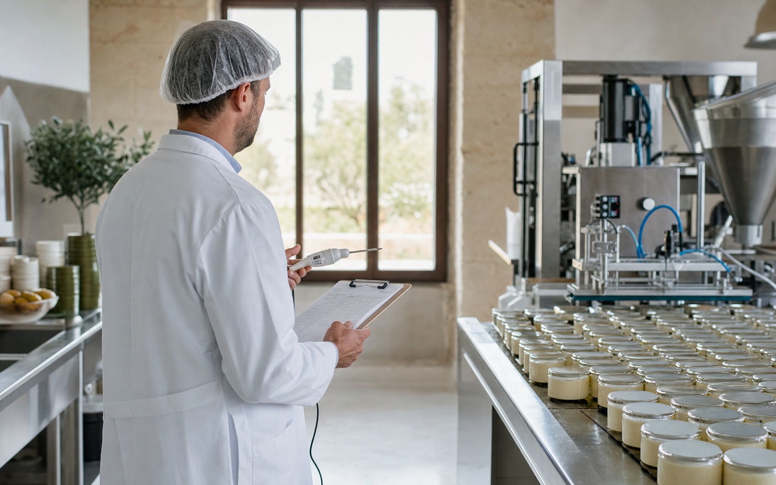 Controllo tecnico di un processo produttivo alimentare